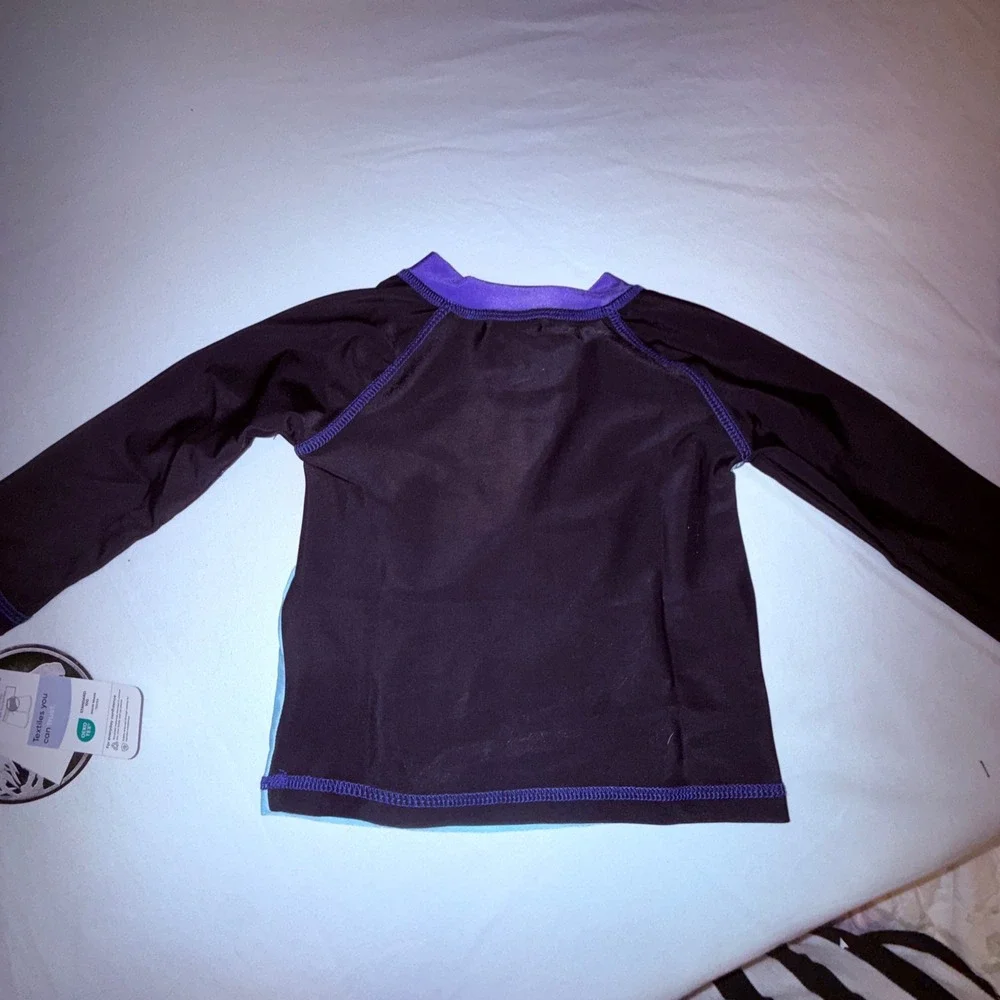 Jurassic World Swimwear Set Kids 12M Blue NEW UPF 50+ Dinosaur 2pc‎ Rash Guard